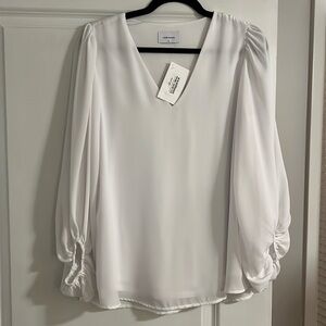 White Adrienne blouse